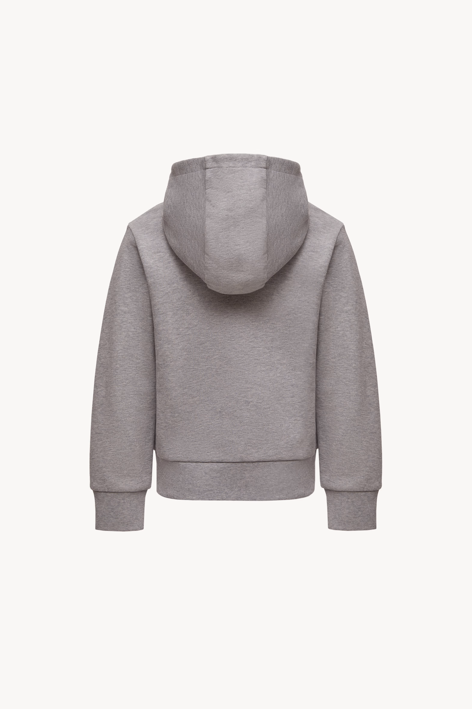 Logo Cotton Hoodie Boy Grey Moncler 2